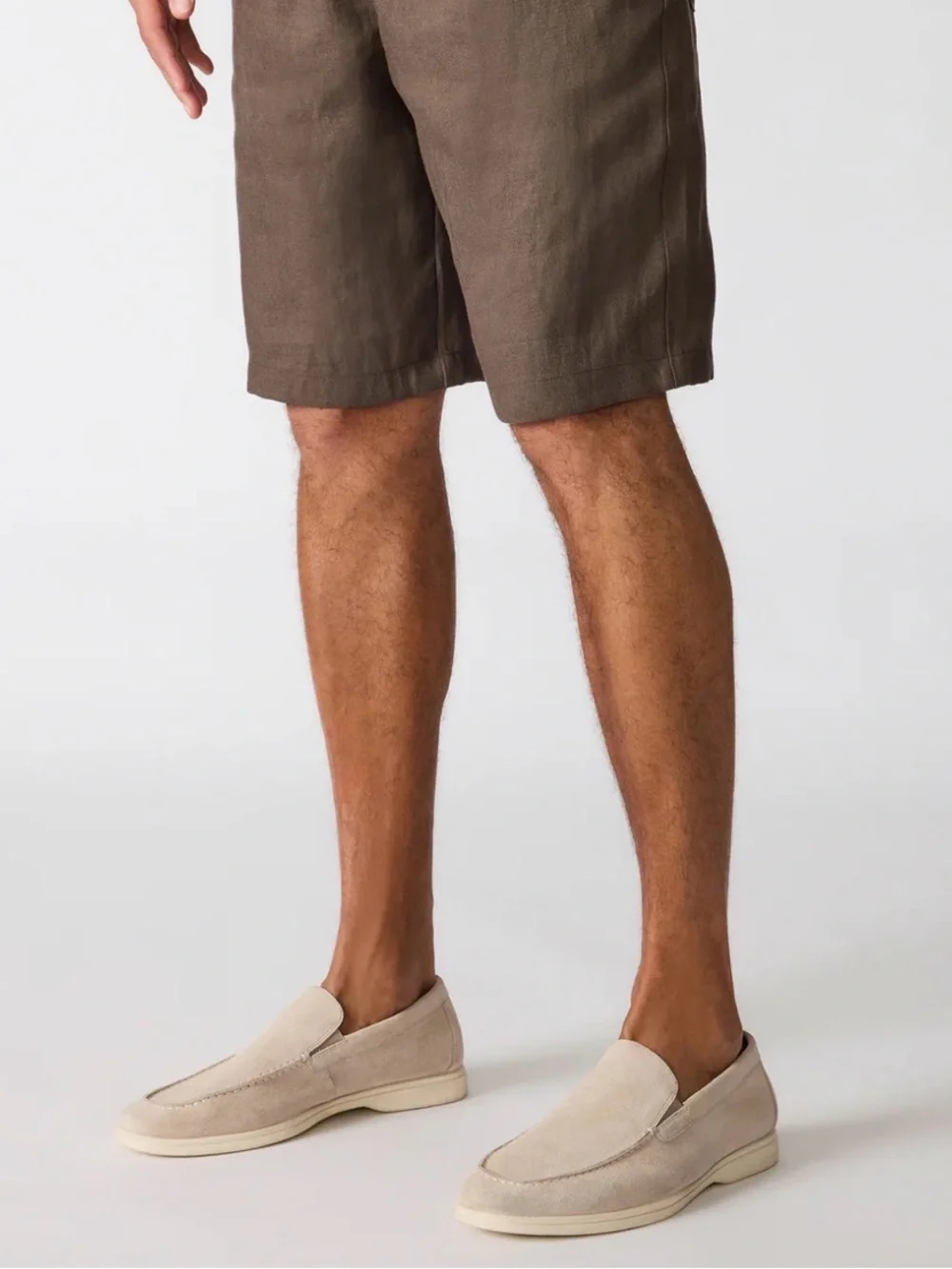 NIB [Steve Madden] Linux Slip-On Loafer Shoes Beige Suede Men’s Multiple Sizes